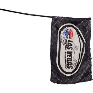 LVMS Signed Flag NASCAR Noah Gragson Michael Waltrip Corey day ty dillon